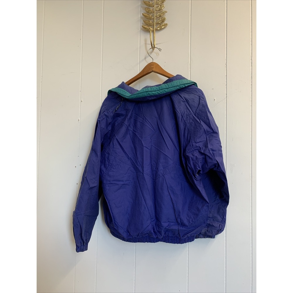 Vintage Pacific Trail Jacket Men's‎ Medium Coat Regular Rain Hiking Purple Green - Picture 11 of 13